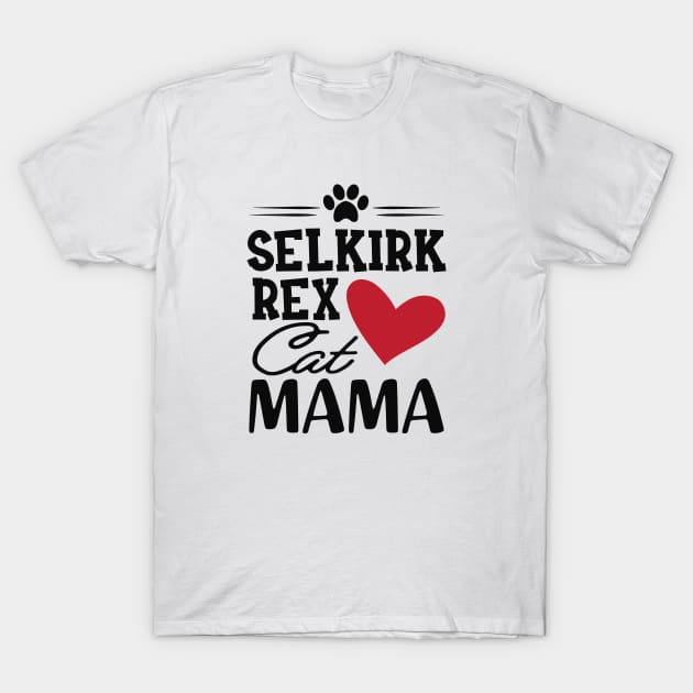 Silkirk Rex Cat Mama T-Shirt by KC Happy Shop